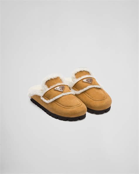 fake prada slippers|prada fuzzy slippers.